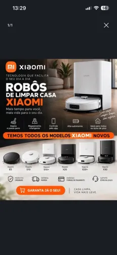 Robôs Aspiradores Xiaomi!!! (Temos todos os modelos novos, na caixa e disponíveis!)