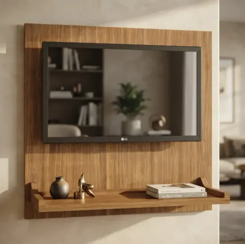 painel para tv ate 32 polegadas adesivo com prateleira NOVA