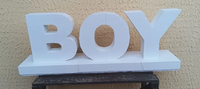 Letreiro (Boy e Girl) para decoração