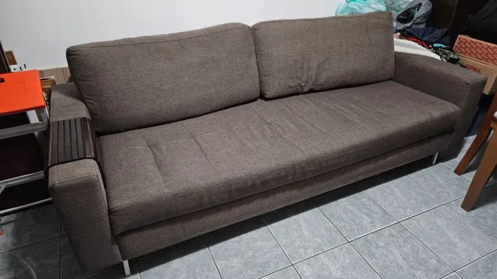 Sofá 3 Lugares Marrom
