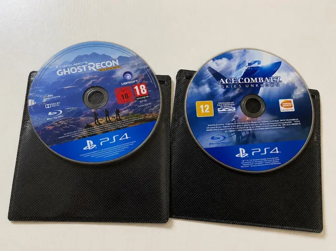 Lote 2 Jogos PS4 - Ghost Recon Wildlands + Ace Combat 7 Originais Em Ótimo Estado!