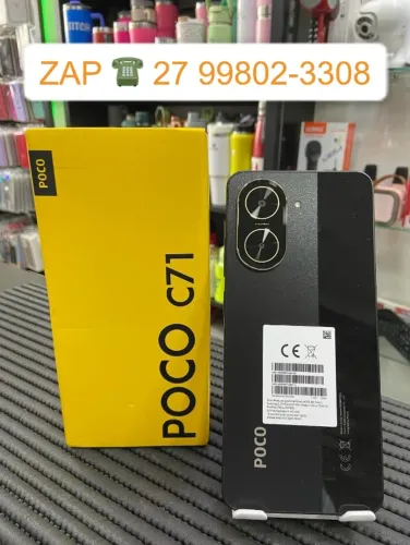 +POCO C71 128GB 4GB RAM Dual SIM Tela 6.88"