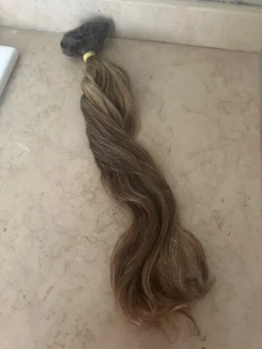 Cabelo mega hair duas faixas