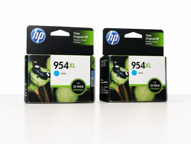 Combo 2 cartuchos de tinta para impressora HP 954xl Ciano