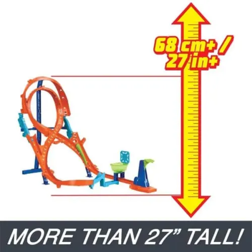 Pista Hot Wheels - Toy Car Track Set With Figure-8 Jump
