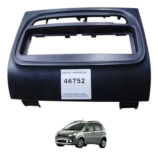 Moldura Radio Fiat Idea Palio Siena Strada 2013 2014 2015 Preto