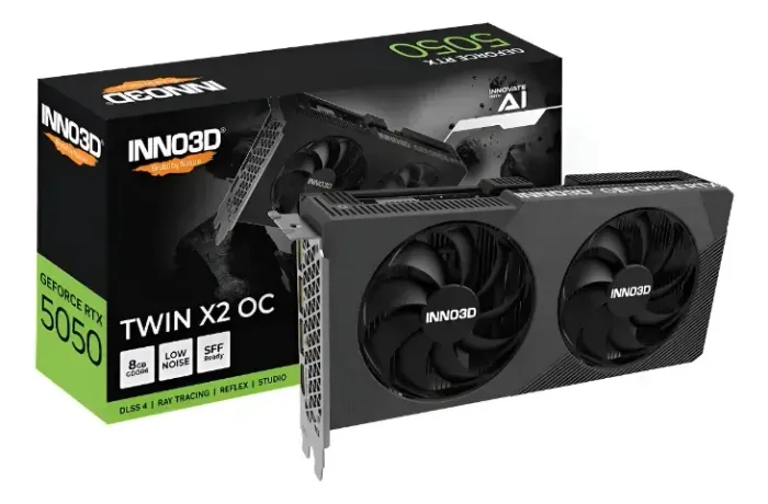 Placa de Vídeo INNO3D GeForce RTX 5050 8GB GDDR6 PCIe 4.0 Ray Tracing