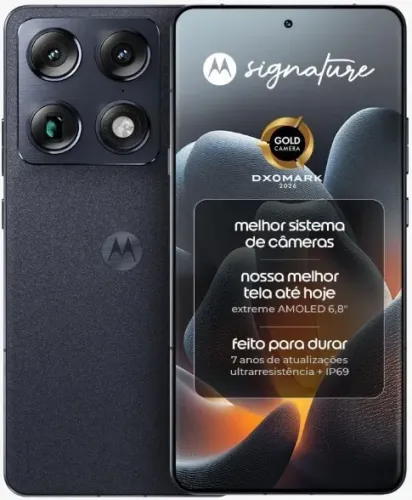 Smartphone Motorola Signature 5G - 512GB 24GB [NOVO/LACRADO] Leiam o anuncio!