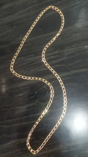 CORDÃO BANHADO A OURO 18K NOVO NA EMBALAGEM. 