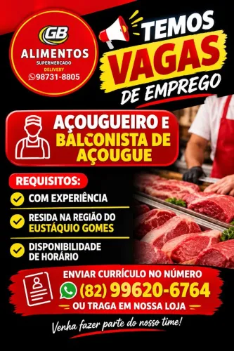 AÇOUGUEIRO E BALCONISTA