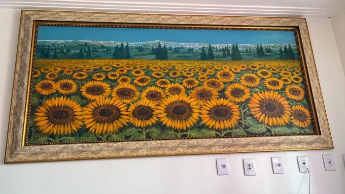 Quadro de Girassol feito a mão