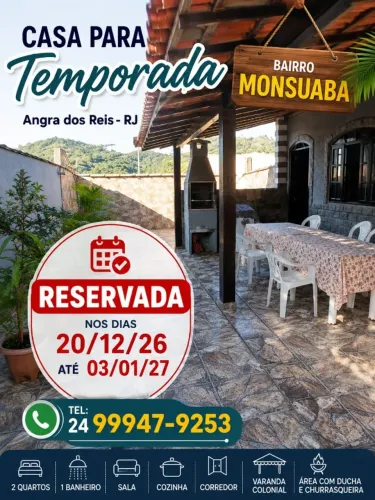 Casa para temporada - Angra dos Reis/RJ