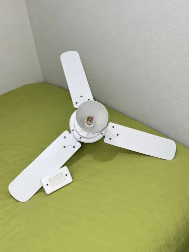 Ventilador de Teto Ventisol Completo - 3 Pás + Lustre + Controle