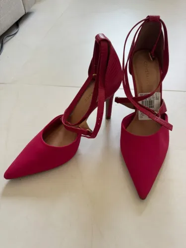 Sandália de Salto Alto Rosa Constance - Tam. 37