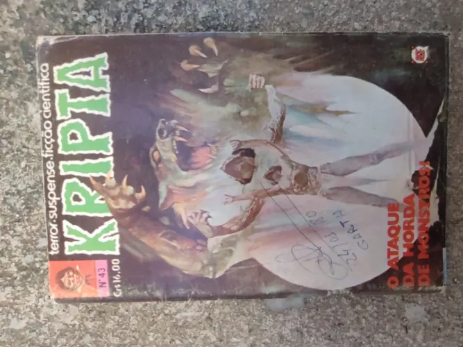 REVISTA KLIPTA, ITEM DE ANTIGO COM SINAIS DE MANIPULAÇÃO E DO TEMPO