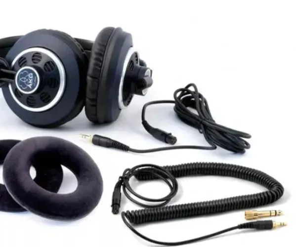 Headphone AKG K240 MKII, Semiaberto, Over Ear, Profissional