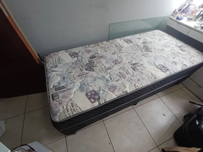 Cama box conjugado solteiro gazin