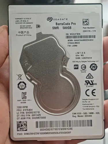 HD notebook 500gb