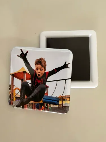 Ímãs de Geladeira Personalizados com Suas Fotos - 5x5 cm