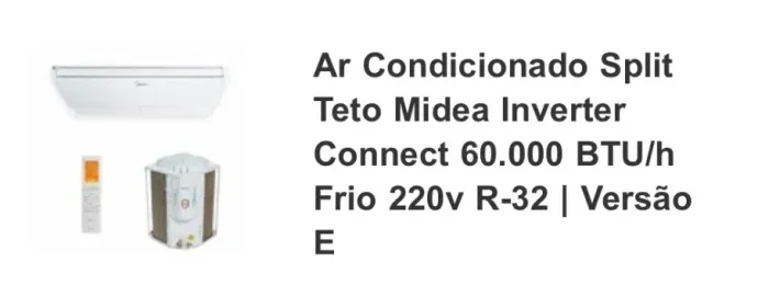 Ar condicionada novo na caixa