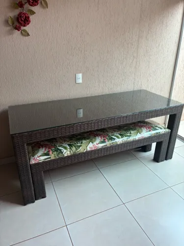 Mesa junco sintético