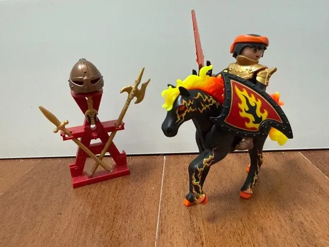 Playmobil cavaleiro fogo 7123