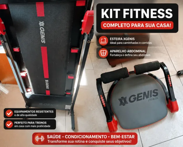 Esteira ergométrica polishop gt 500 + Genis fitness