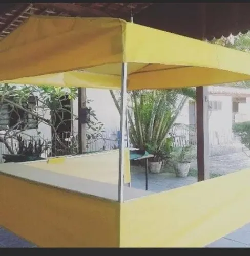 Barraca 3x3 com balcão e prateleira vj descrição 