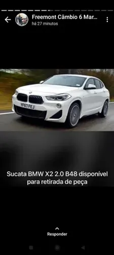Sucata BMW X2 b48 2022 para retirada de peças 