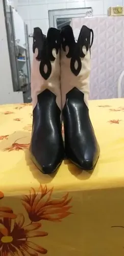 Bota cauntry couro original jingpin