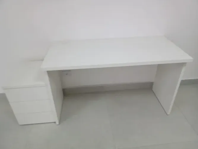 MESA RETA BRANCA NOVA ****LEIA A DESCRIÇÃO****