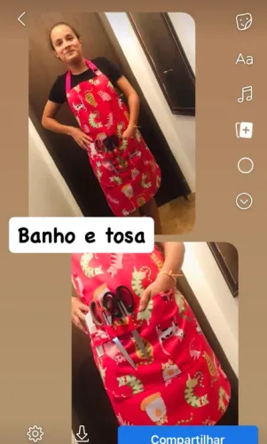Avental banho e tosa