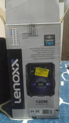 Caixa de Som Bluetooth Lenoxx 120W com função TWS