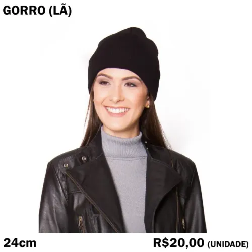 Gorro de Frio Preto Unissex