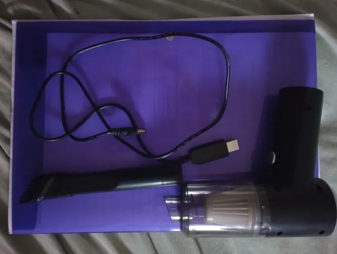 0Aspirador De Pó Com 2 Bateria Usb Portátil Completo Linha Premium Carro E Casa 2000mAh