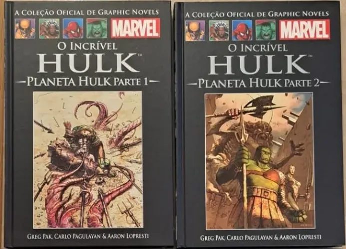 HULK - Planeta Hulk 1 e 2 Coleção Salvat/Marvel - Novos