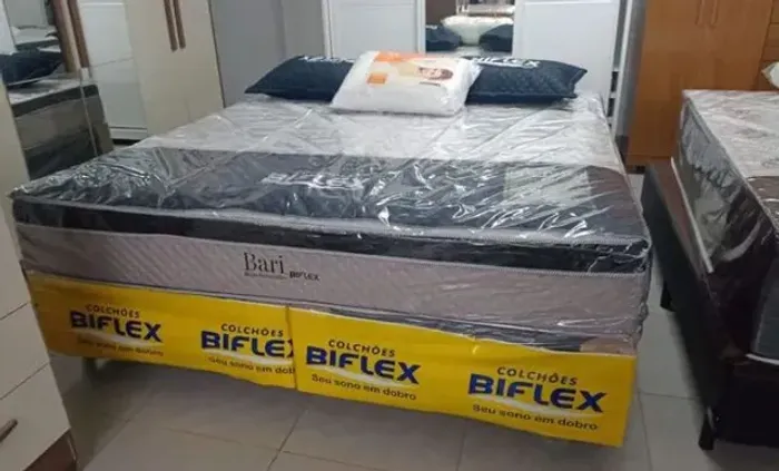 Cama box super king MOLAS ENSACADAS Biflex nova e embalada ( temos a pronta entrega )