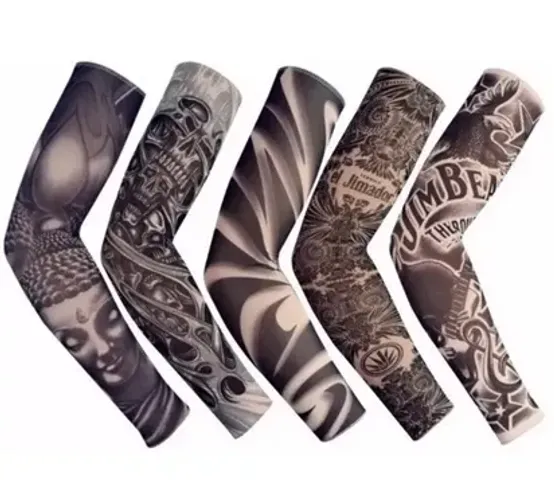 Par de Manguito Manga Tattoo Tatuagem Moto Motociclismo Bike Biciclet Ciclismo - z862