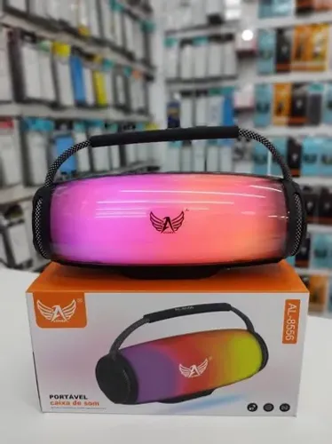 Caixa de Som Bluetooth Altomex RGB Led Nova Ótima qualidade