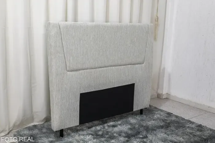 CÓD 001 Cabeceira Queen Kyoto Malha Cinza Até 12x - Frete Grátis