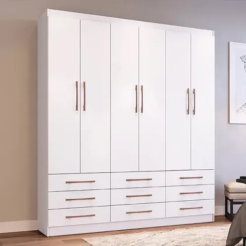 GUARDA ROUPA 6 PORTAS SEVILHA