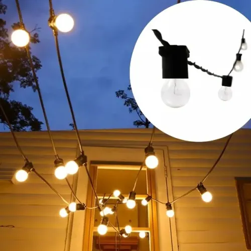 Varal Luzes 20 Lâmpadas com 20 Metros