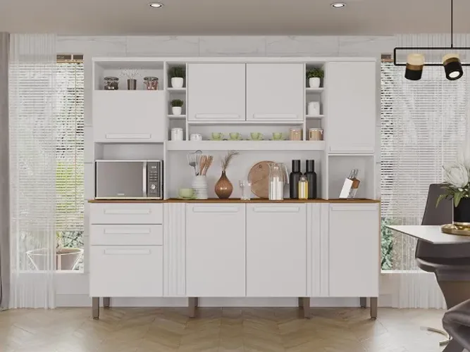 Cozinha Acacia Branco Até 12x - Frete Grátis 