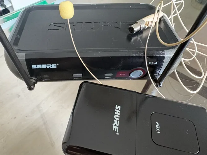 Microfone Shure sem fio heardset profissional