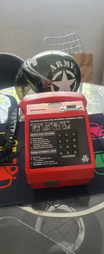 Telefone Público de ficha Vintage Vermelho