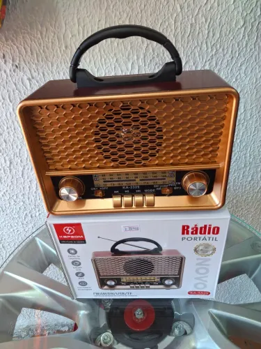 Rádio Portátil KA-3329 - FM/AM/SW/USB/TF