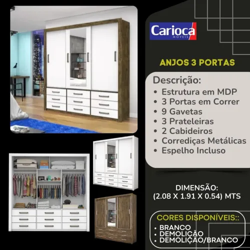 Guarda roupa anjos 