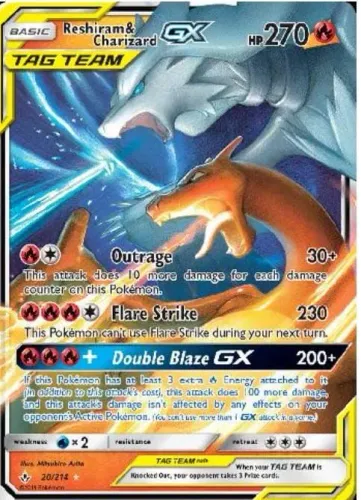 Charizard, zekrom,raichu aliados GX kit com as 4 PTBRcartas NM