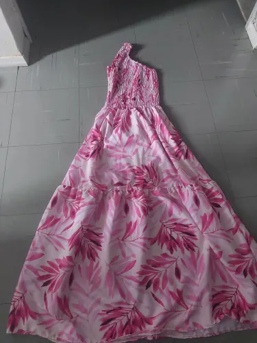 Vestido longo nula manga 
