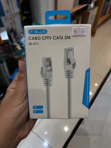 Cabo de Rede CFTV CAT6 2M IT-BLUE